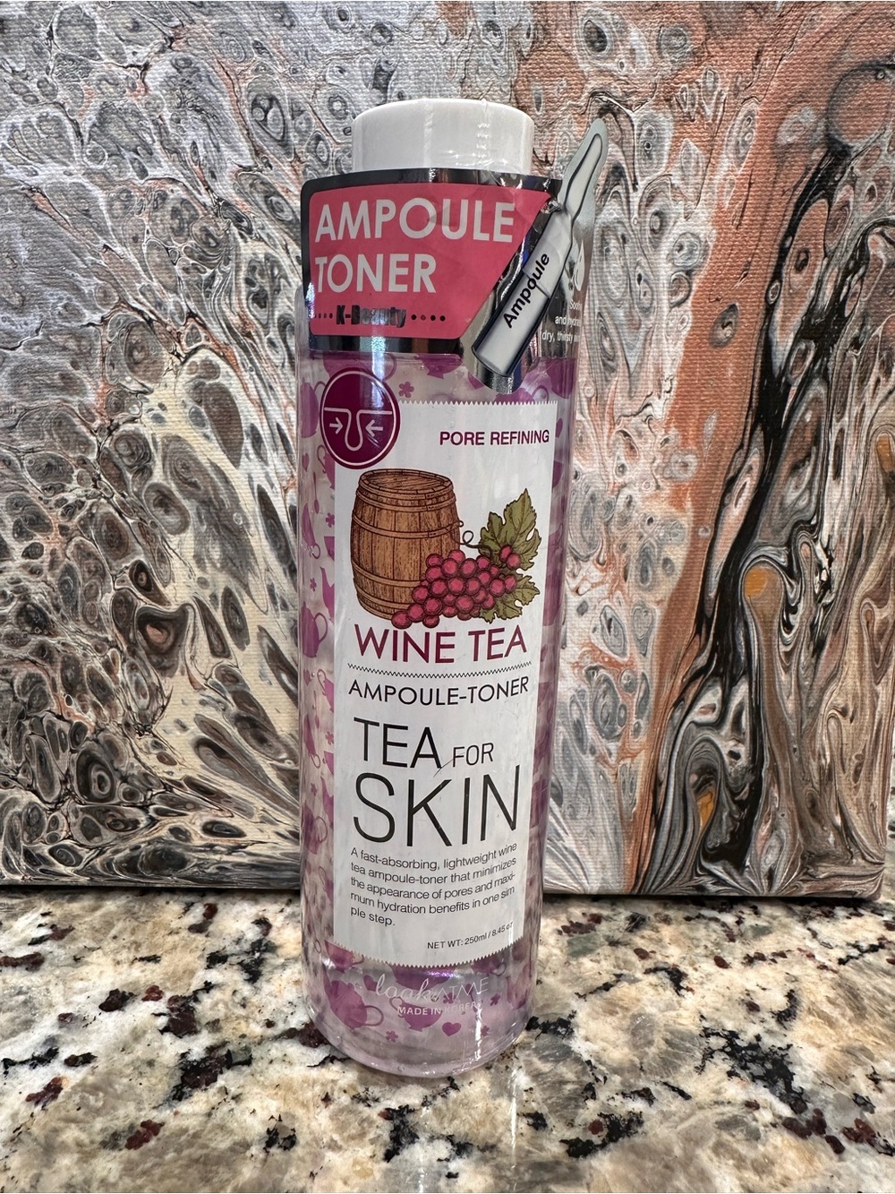 Lookatme Pore Refining Wine Tea Ampoule Toner, Korean skincare